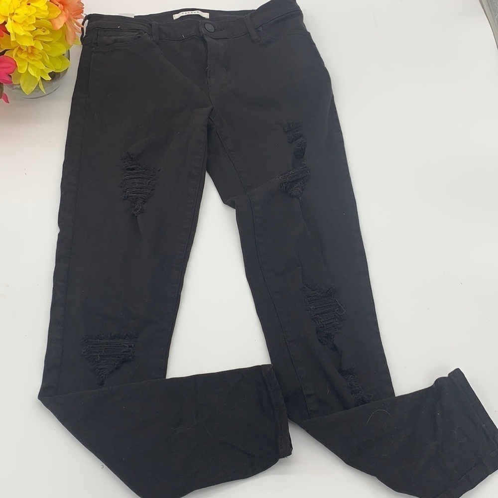 PacSun Perfect Fit Distressed Black Jegging 25